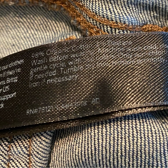 Eileen Fisher Dark Wash Straight Leg Cotton Organic Casual Jeans. Size: 4 - Picture 10 of 13